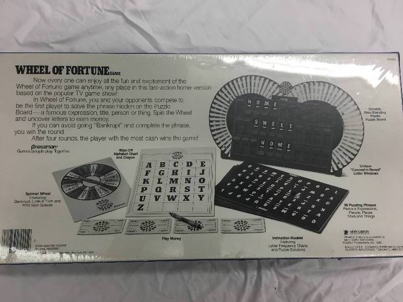 sealed wheel of fortune game