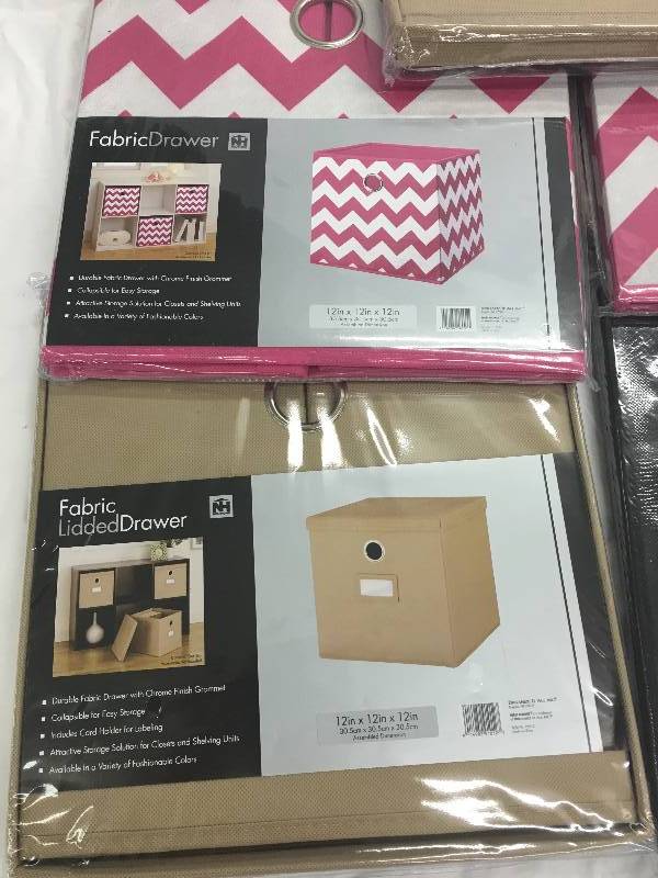 7 new  fabric drawers