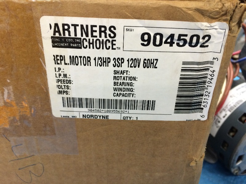 Furnace Blower Motor 13 hp, 115 v