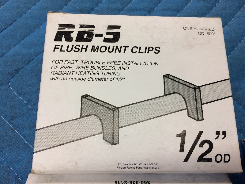 In-floor Heating tubing staples and stapling tool  tubing anchors