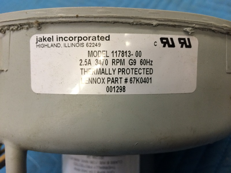 Furnace Inducer  Combustion Fan Motor