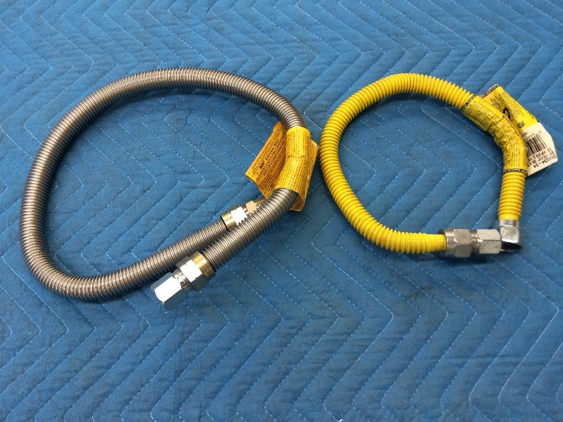 Appliance  Furnace  Water Heater  Aluminum Gas Hose (1) 36 x 34 (1) 24 x 34   New Product