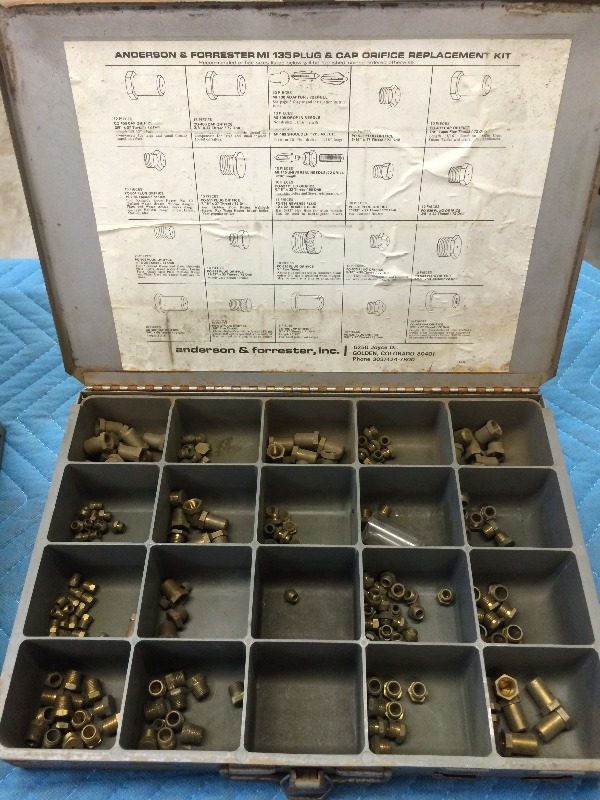 Assorted Furnace  Appliance  Burner orfice kit - mostly new product   A must for any service truck   (2) kits