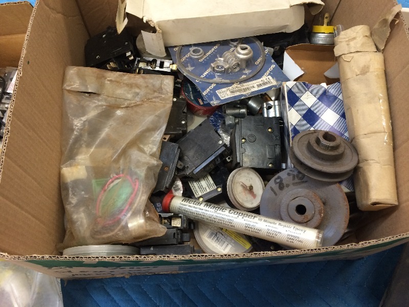 Assorted HVAC, Electrical Parts, Gas Hose & Testing Meter