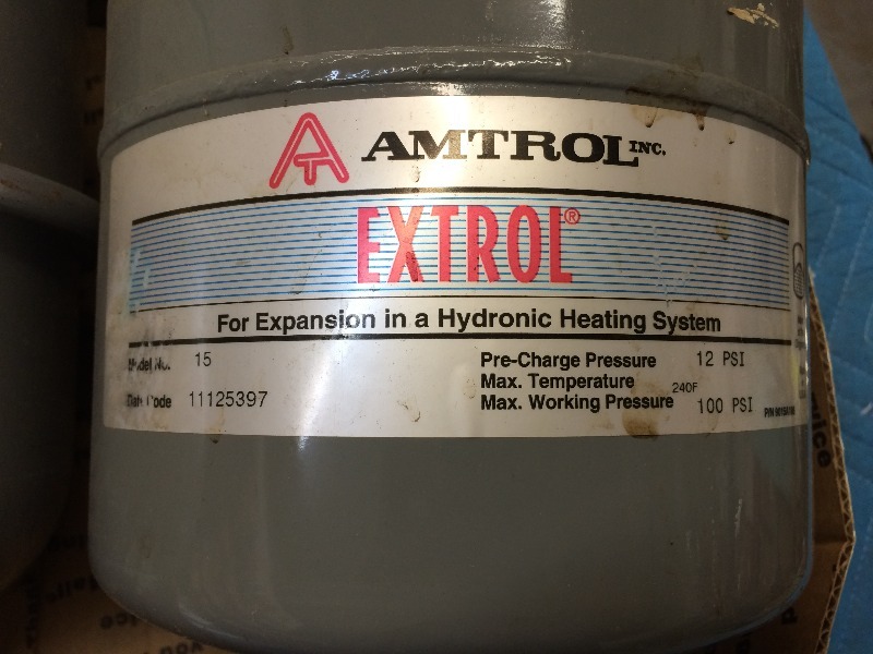 2 boiler expansion tanks  - never used, they look to be 1 gallon