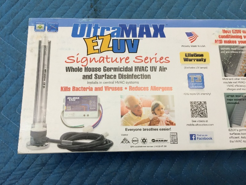 Ultra Max UV Light - for homes or light commercial - NEW Product   View all pictures