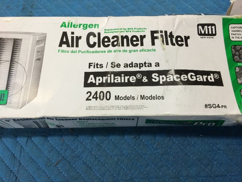 Aprilaire  Spacegard Allergen AirCleaner Filter - New in Box  View all pictures for details