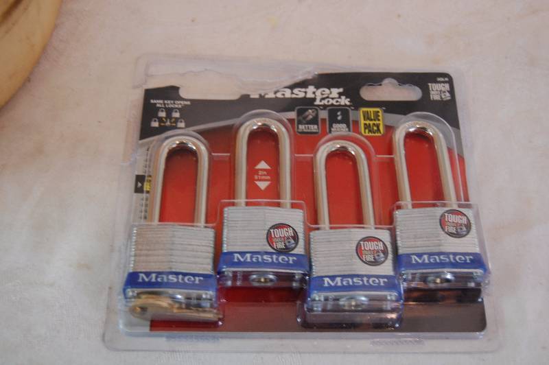 Kerosene Jug and Set of Master Locks