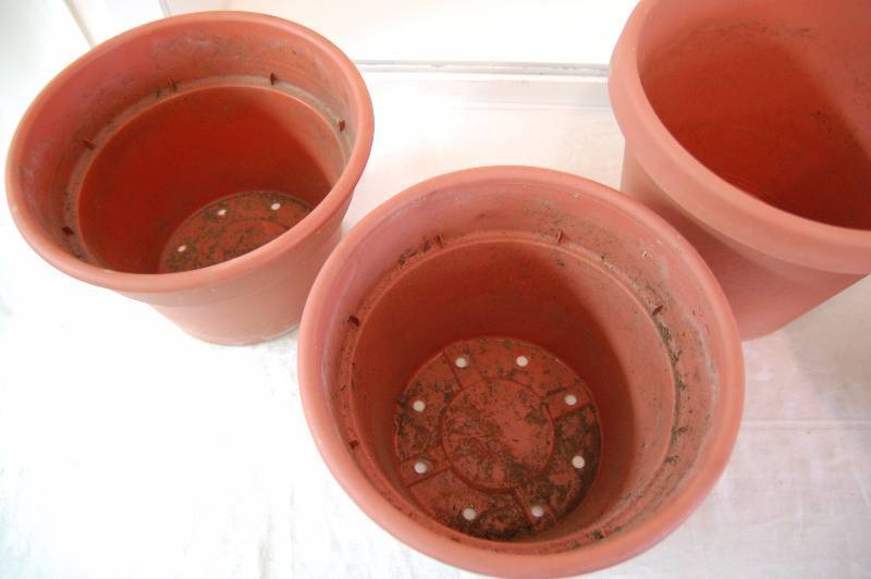 Faux Terra Cotta Planters