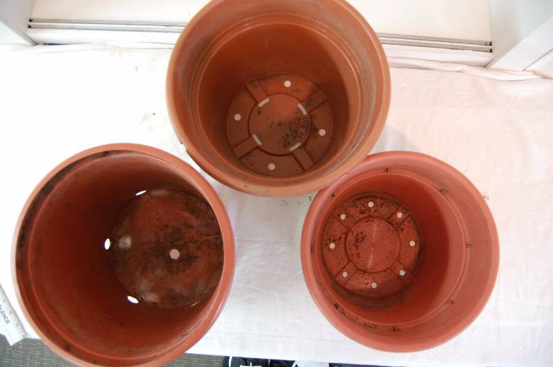 Faux Terra Cotta Planters