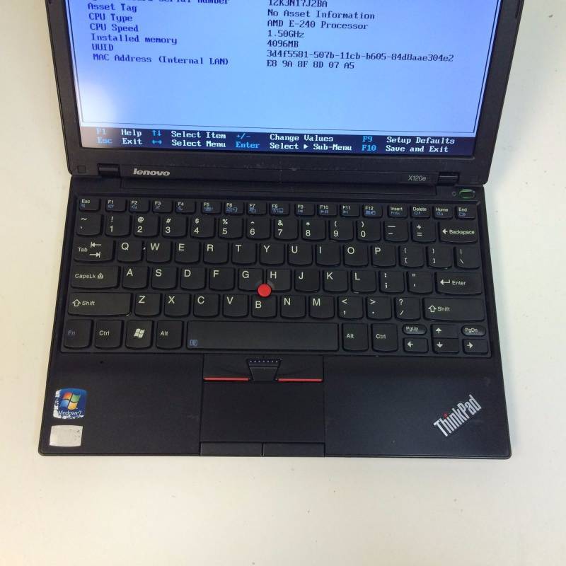 lot 7 image: Lenovo Thinkpad X120e 1.5GHz AMD E-240, 250GB HDD, 4GB RAM, 11.6 Laptop