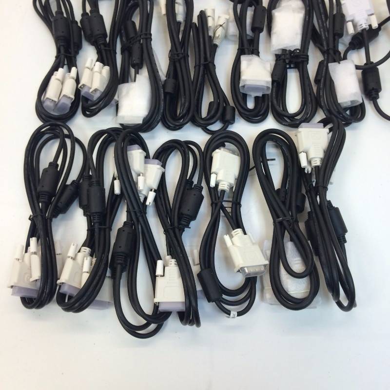 lot 18 image: Lot of 23 New DVI Male to Male Cables Varying ModelsLengths