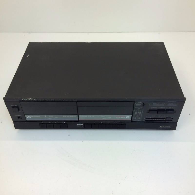 lot 26 image: Vintage Kenwood Dual Cassette Tape Deck KX-56W