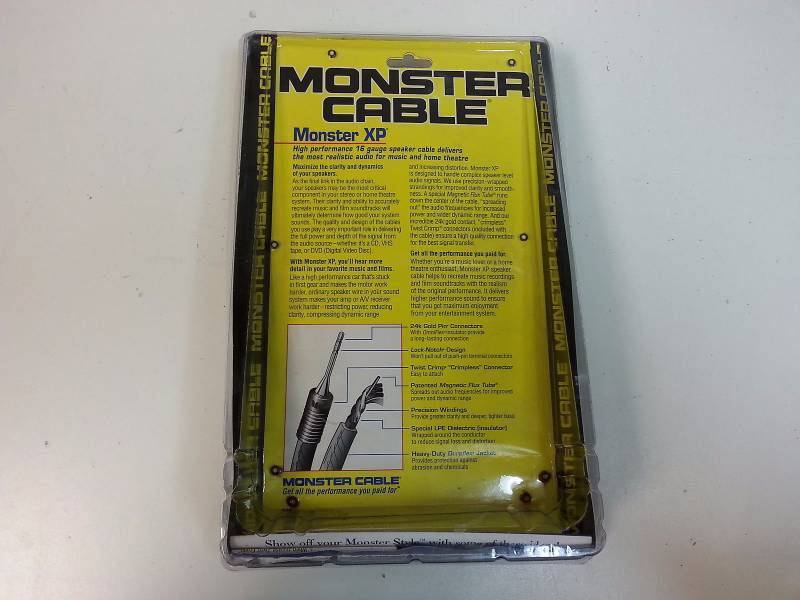 Lot of 2 New Sealed Monster Cable Monster XP 50FT 16 Gauge Speaker Cable