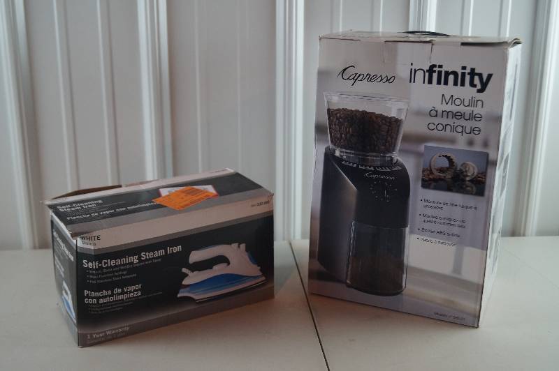 Coffee Grinder & Steam Iron