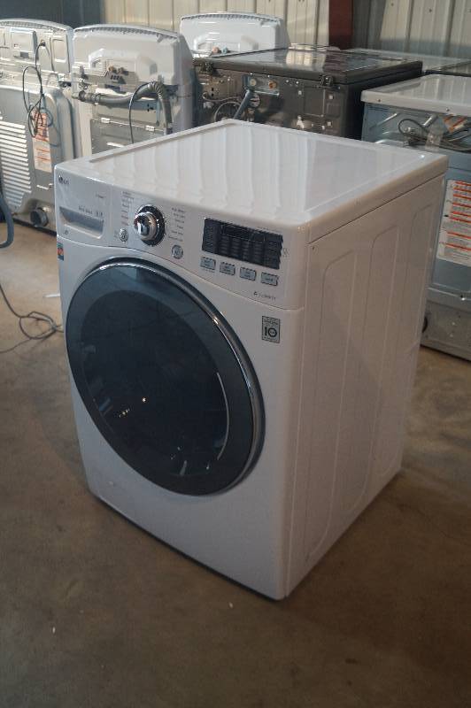 LG High-Efficiency Front Load Washer in White