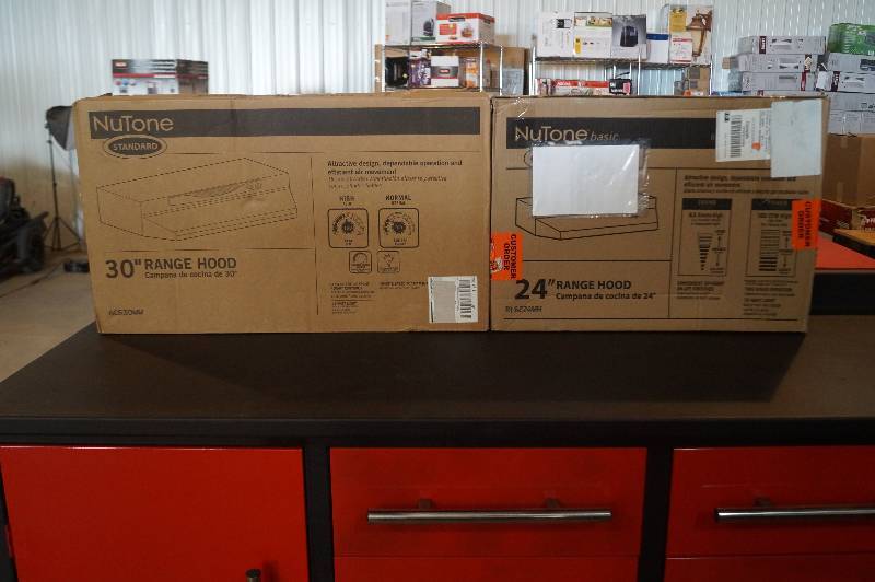 NuTone Range Hood 30 and 24