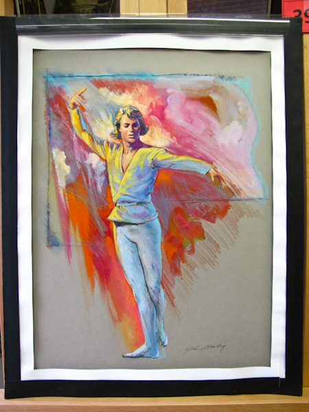 lot 39 image: Original commercial art drawing, signed. Ballet Dancer