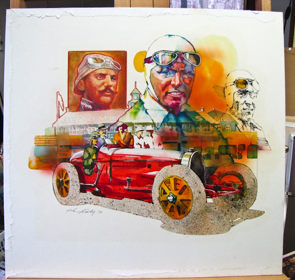 lot 26 image: Original commercial art watercolor, signed