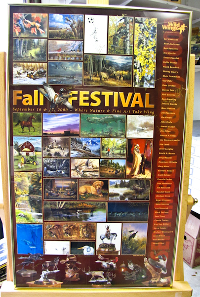 lot 87 image: Limited Edition, artist signed poster for Wild Wings. Framed