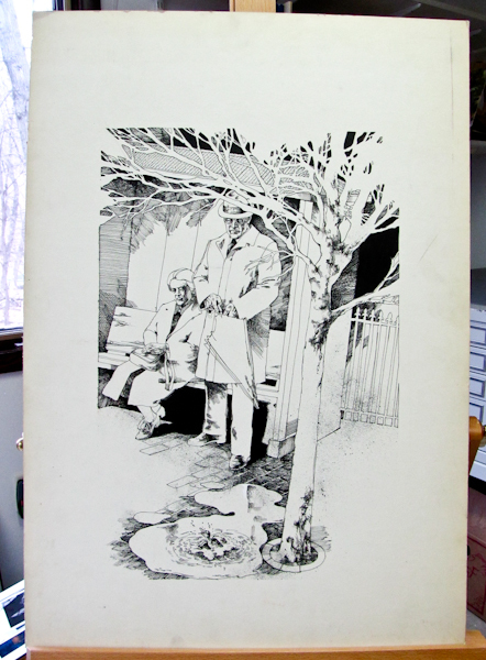 lot 59 image: Original commercial art drawing, signed