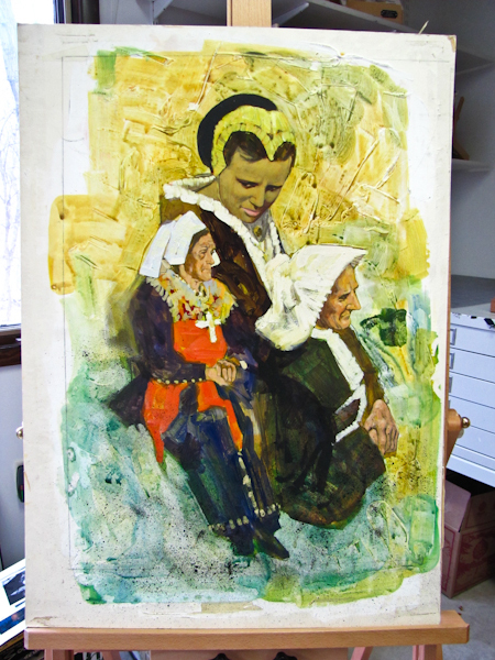lot 57 image: Original commercial art drawing, signed