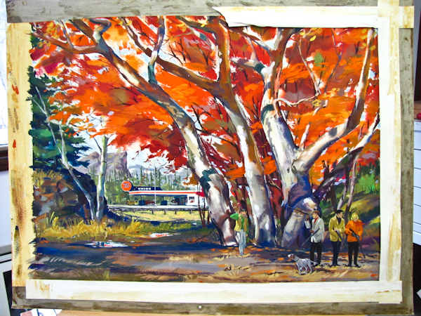 lot 56 image: Original commercial art painting. Union 76