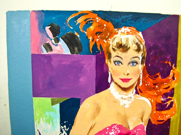 lot 1 image: Original Illustration painting by artist Fritz Willis, Ice Follies