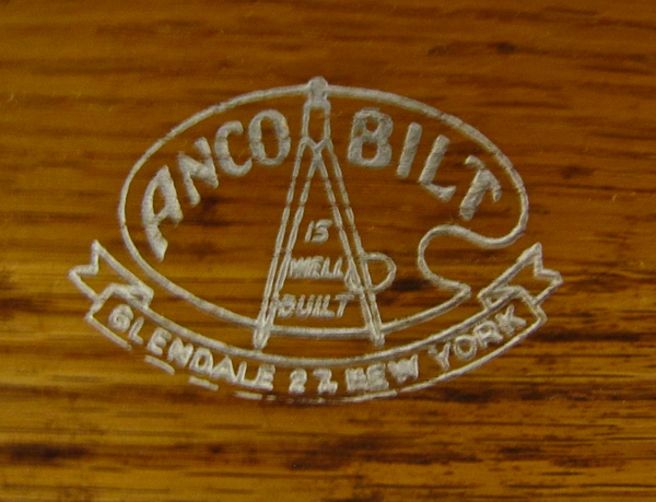 lot 115 image: Vintage ANCO BILT drafting table Made Of Oak & Pine