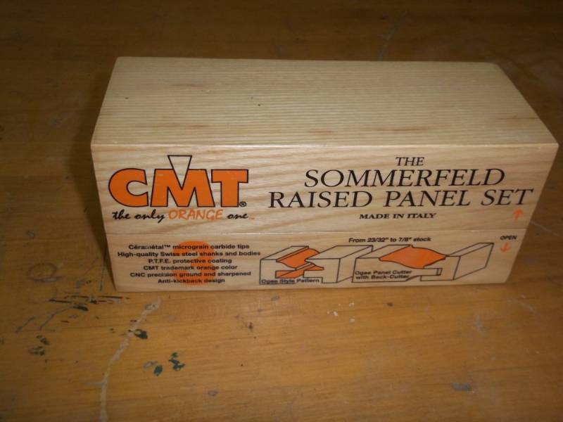 CMT Sommerfeld Raised Panel Set 3 piece Router Bits