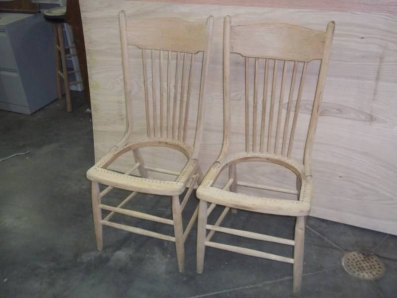 2 Matching Wood Chairs (no seats)