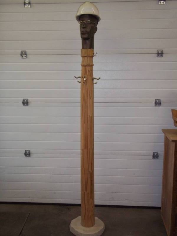Wood Coat and Hat Rack 7