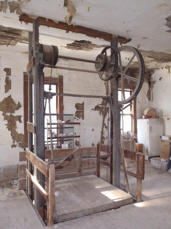 Hand Powered Freight Elevator Advanced Sales Vintage Wood Working