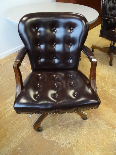 Leather Office Chair On Wheels