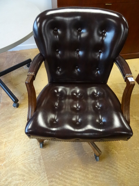 Leather Office Chair On Wheels