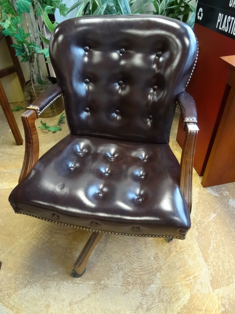 Leather Office Chair On Wheels