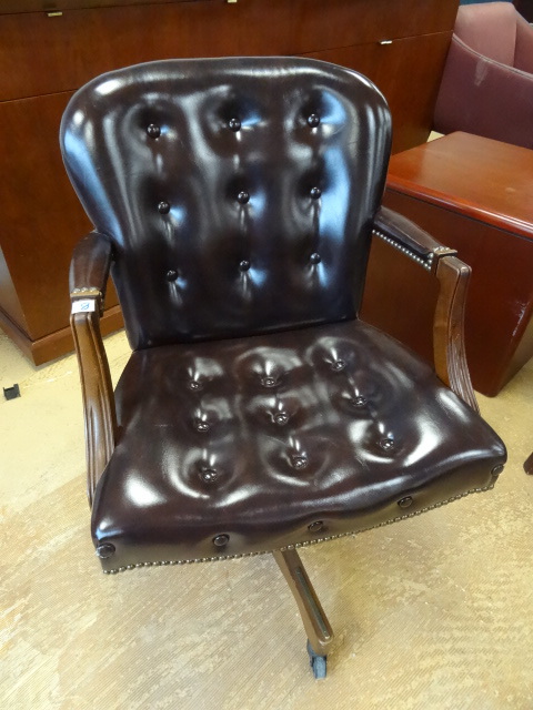 Leather Office Chair On Wheels