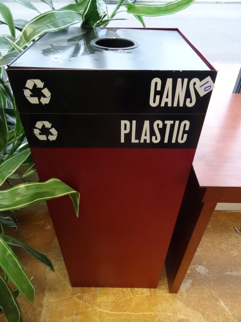 Metal Recycling Bin 15 X 15 X 38