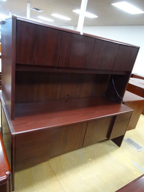 Cherry Finish Office Credenza