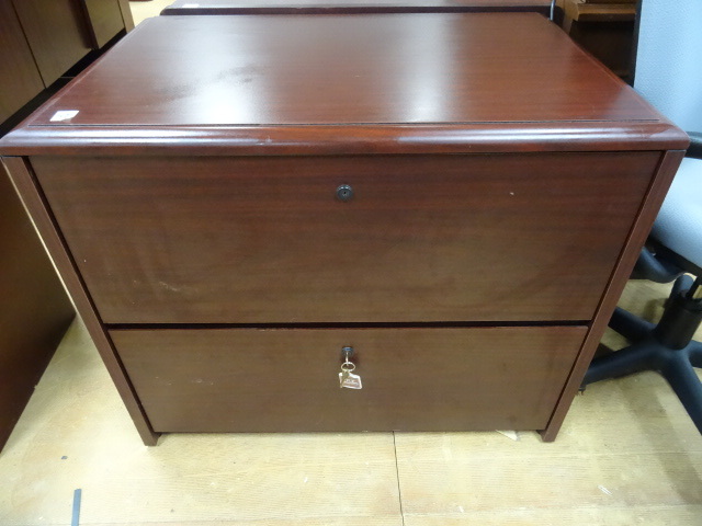 36Wood 2 Drawer Lateral File