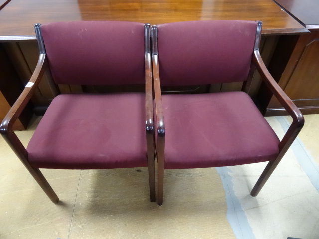 2 Matching Wood Framed Side Chairs