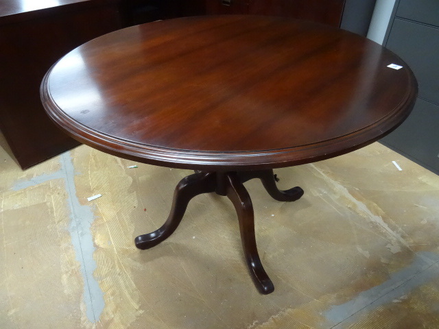 42 Round Wood Framed Table