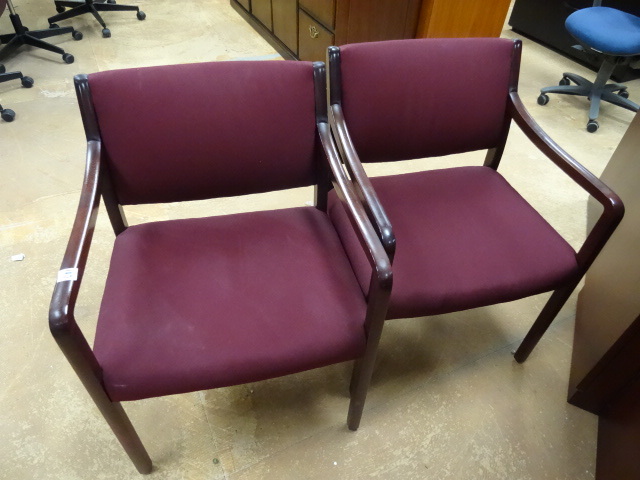 2 Wood Framed Side Chairs