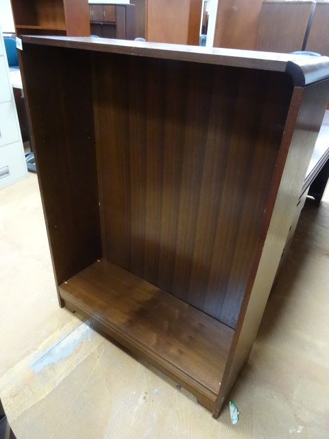 Wood Book Case Has 3 Shelves