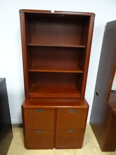 4 Drawer Wood File Cabinet