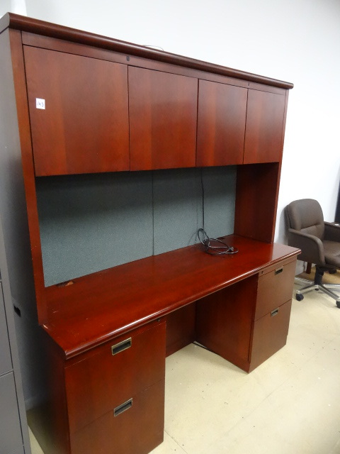 Office Desk with 4 File Drawers