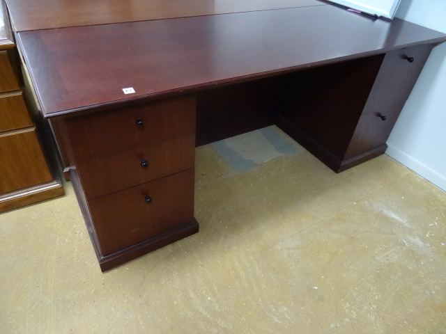 Cherry Finish Office Desk