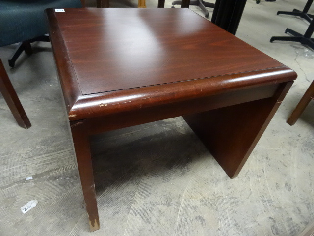 Wood End Table 24 X 24 X 19