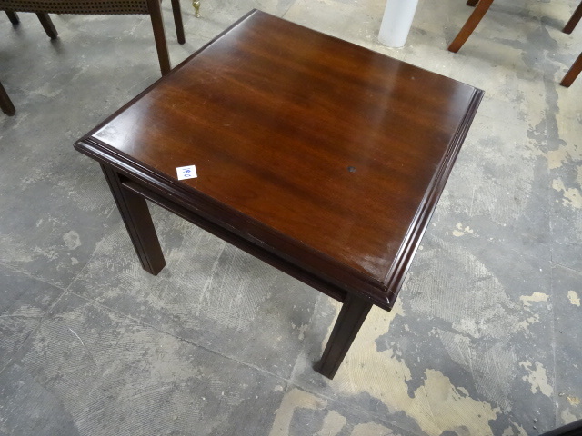 Wood End Table 24 X 24 X 19