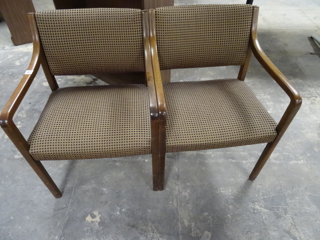 2 Matching Wood Framed Side Chairs